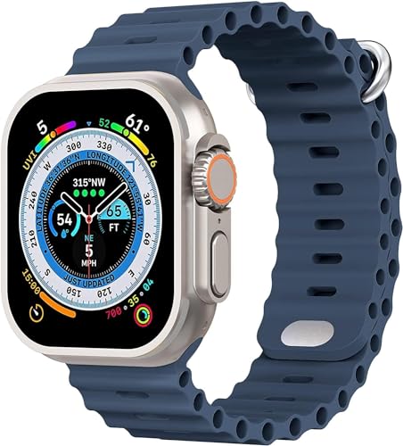 JANAK RAJ - Latest T800 Ultra Series Smart Watch for Android/iOS for Men & Women with Bluetooth Calling, Heart Rate, Sports Mode, Sleep Monitoring, IP68 Waterproof - Aegean Blue