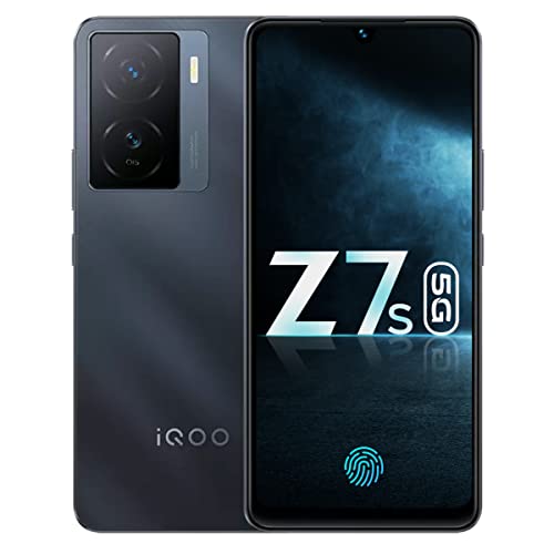 iQOO Z7s 5G by vivo (Pacific Night, 6GB RAM, 128GB Storage) | Ultra Bright AMOLED Display | Snapdragon 695 5G 6nm Processor | 64 MP OIS Ultra Stable Camera | 44WFlashCharge