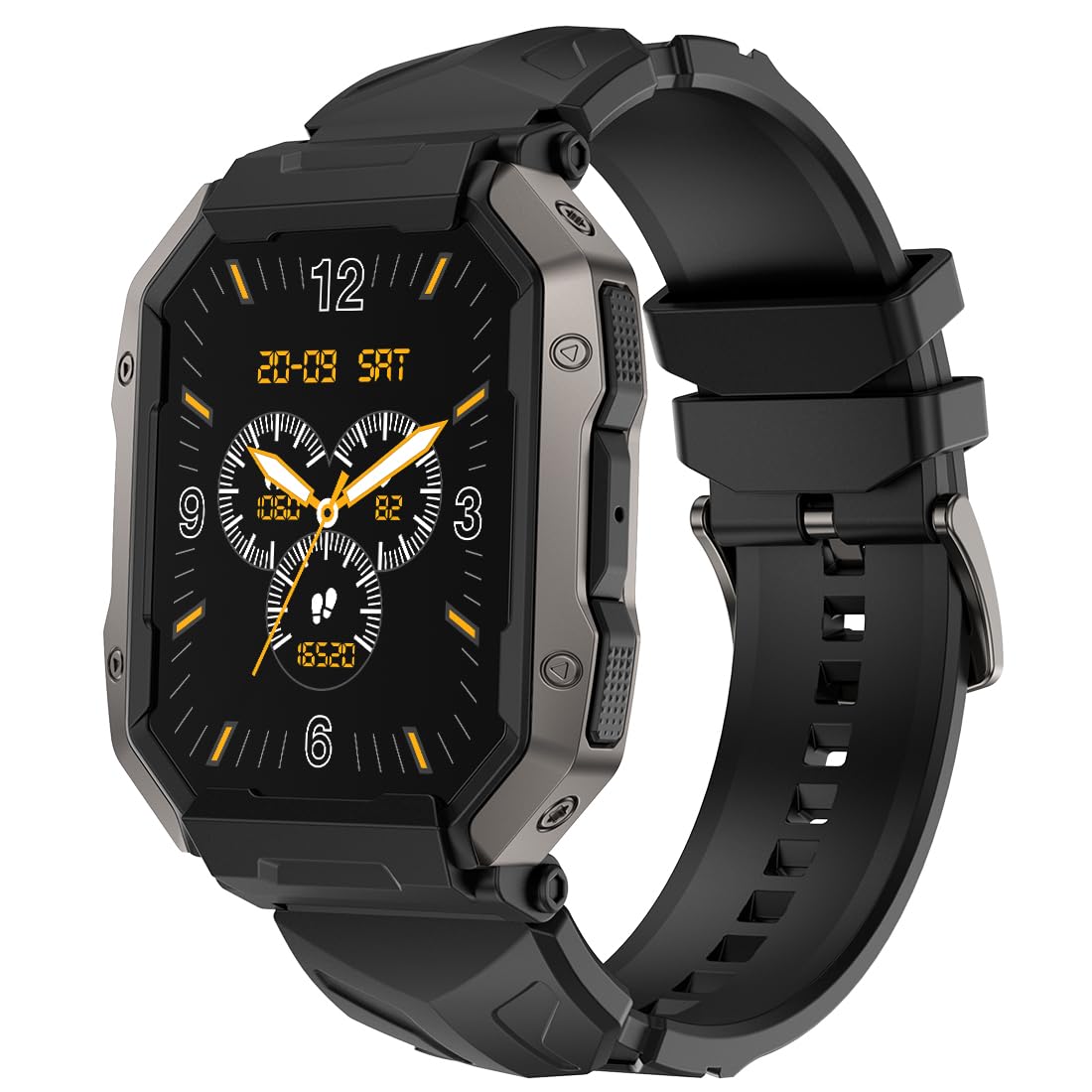 Fire-Boltt Cobra Smart Watch 1.78" Always-On AMOLED Display, Army Grade Strong Build, Bluetooth Calling with 123 Sports Modes, 60 Hz Refresh Rate, IP68 Rating