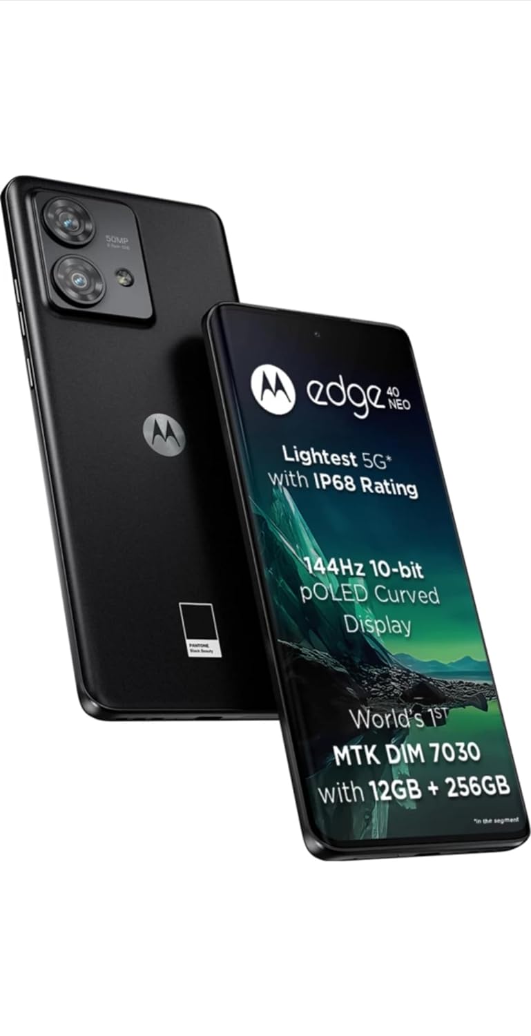 Motorola Edge 40 Neo (Black Beauty, 256 GB) (12 GB RAM)