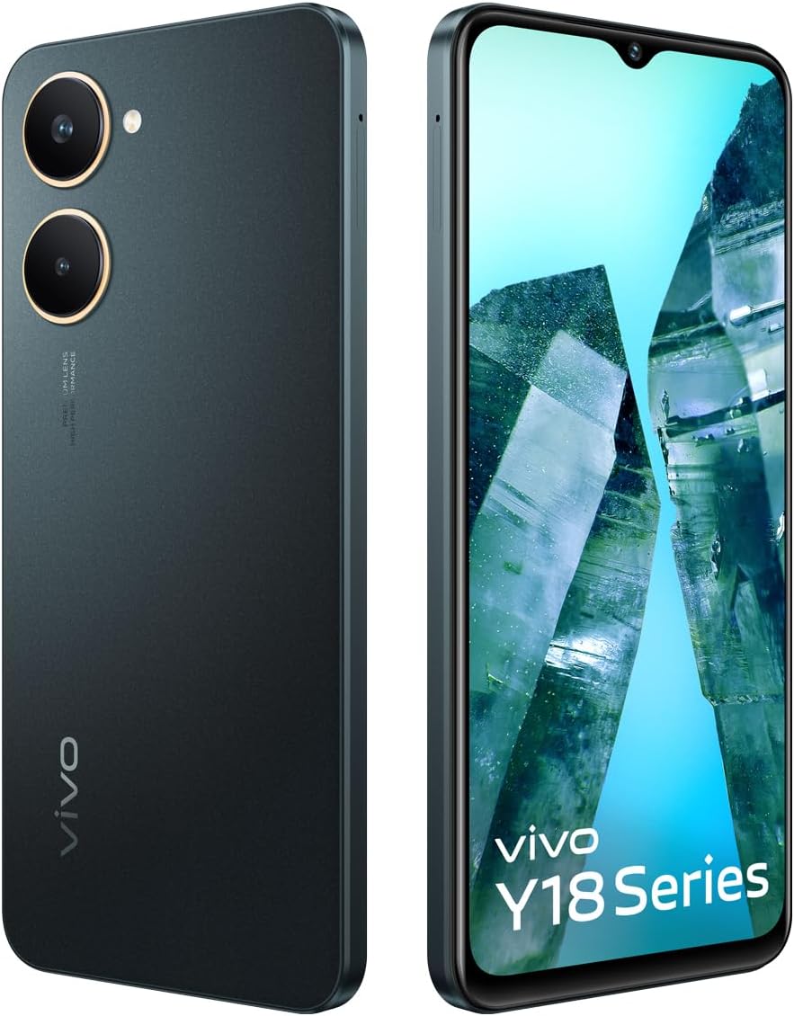 vivo Y18e (Space Black, 4GB RAM, 64GB Storage) with No Cost EMI/Additional Exchange Offers | Without Charger