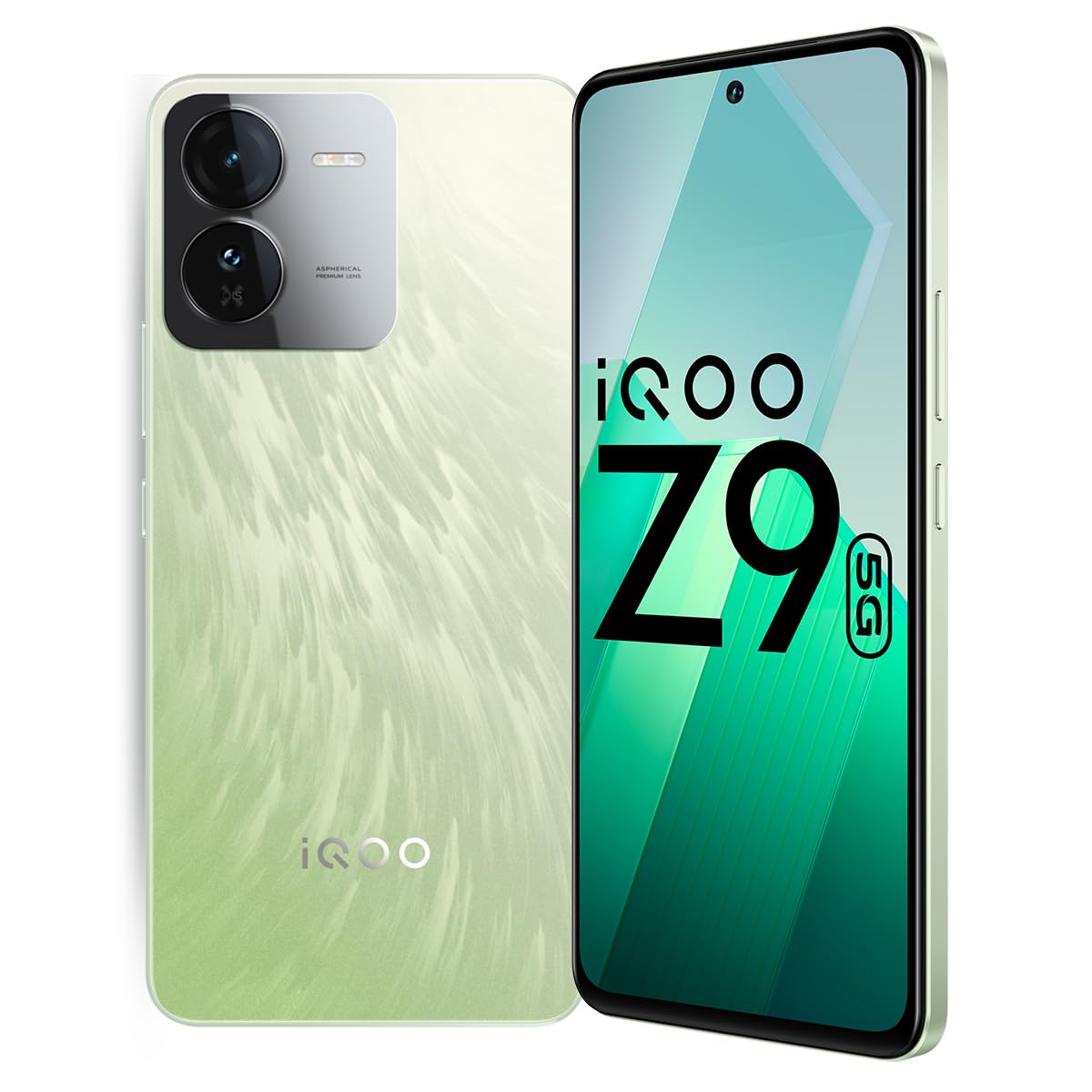 iQOO Z9 5G (Brushed Green, 8GB RAM, 256GB Storage) | Dimensity 7200 5G Processor | Sony IMX882 OIS Camera | 120Hz AMOLED with 1800 nits Local Peak Brightness | 44W Charger in The Box
