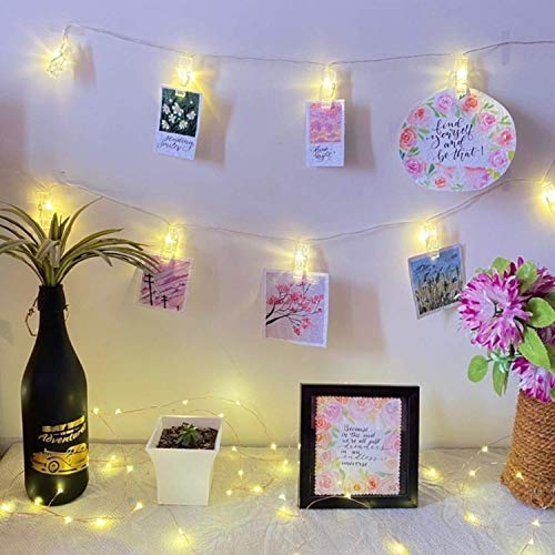 Lexton 20 Piece Photo Clips String Light Battery Powered (Battery Not Included) for Home Decoration (Warm White)(Plastic, Led), 2 Meters post thumbnail image